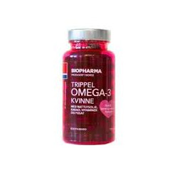 Trippel OMEGA-3 Kvinne 120 kps Biopharma