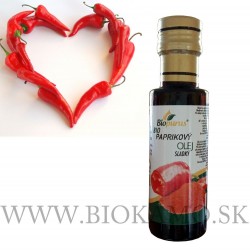 Paprikový olej sladký 100ml Biopurus